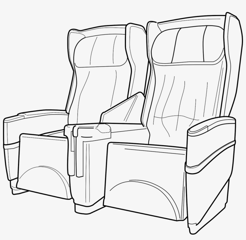 I Peggiori Vicini Di Posto In Aereo - Airplane Seat Clip Art, transparent png #4203570