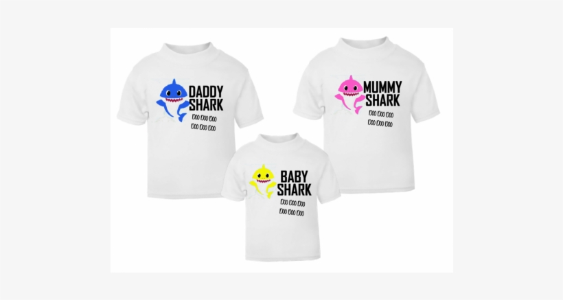 Shark Family Matching Daddy Shark Mummy Shark Baby - Mummy Shark, transparent png #4203738
