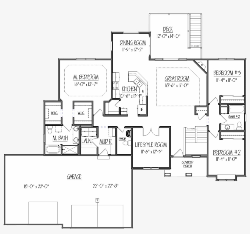 Start Building Your Custom Home With David & Goliath - Floor Plan, transparent png #4204099