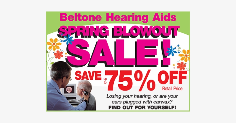 Spring Blowout Sale - Hearing Aid Sale, transparent png #4204258