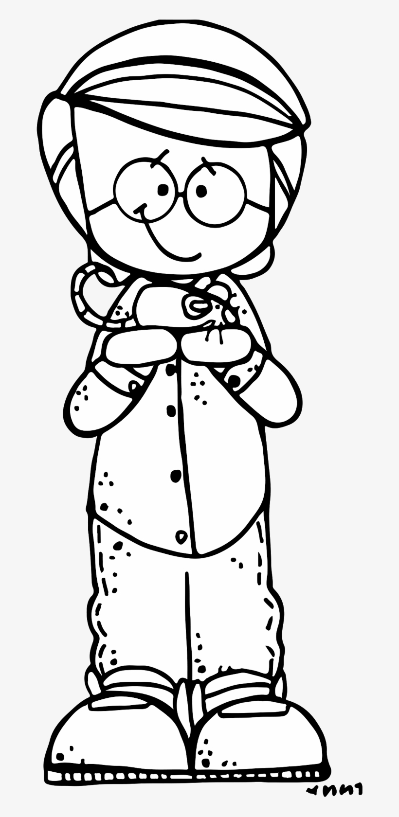 Luces, Blanco Y Negro, Free, Clipart - Black And White Melonheadz Clipart, transparent png #4204281