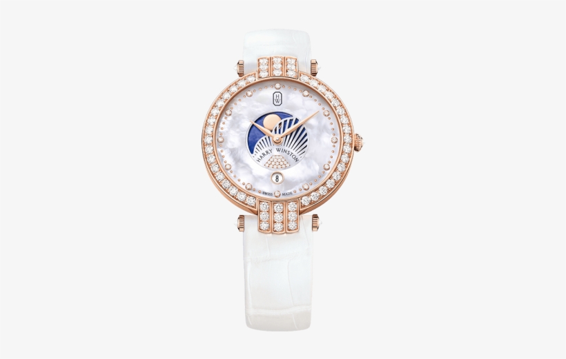 Premier Moon Phase 36mm - Harry Winston Moon Watch, transparent png #4204696