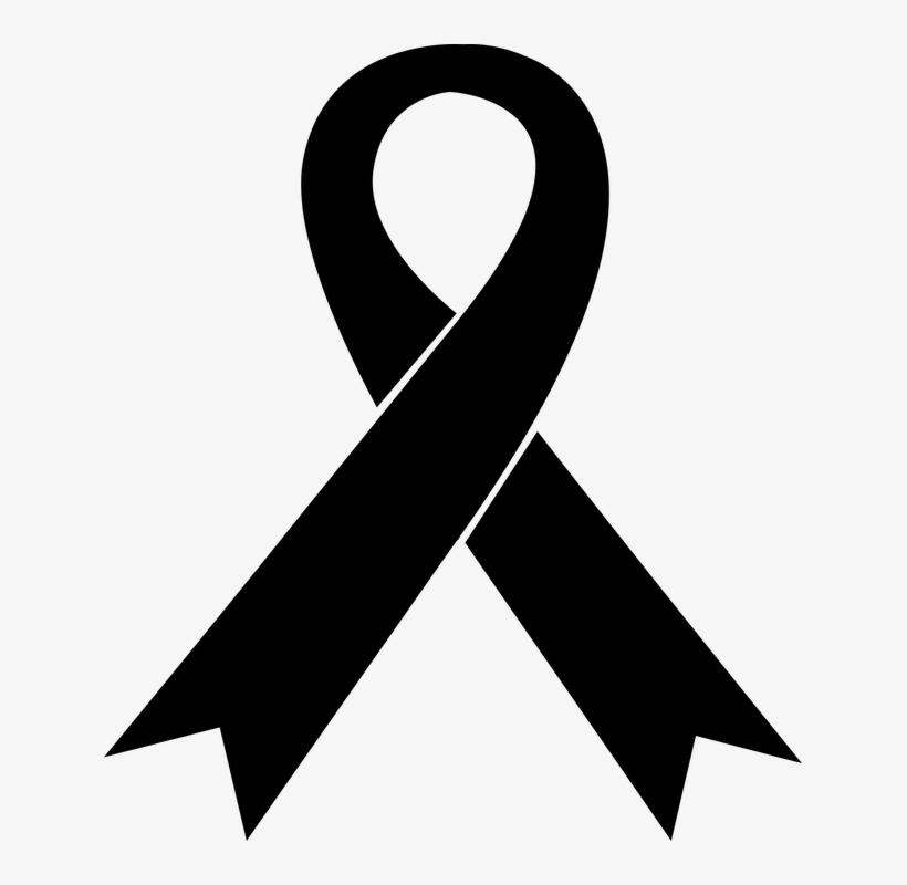 Black Ribbon - Gambar Pita Hitam, transparent png #4204958