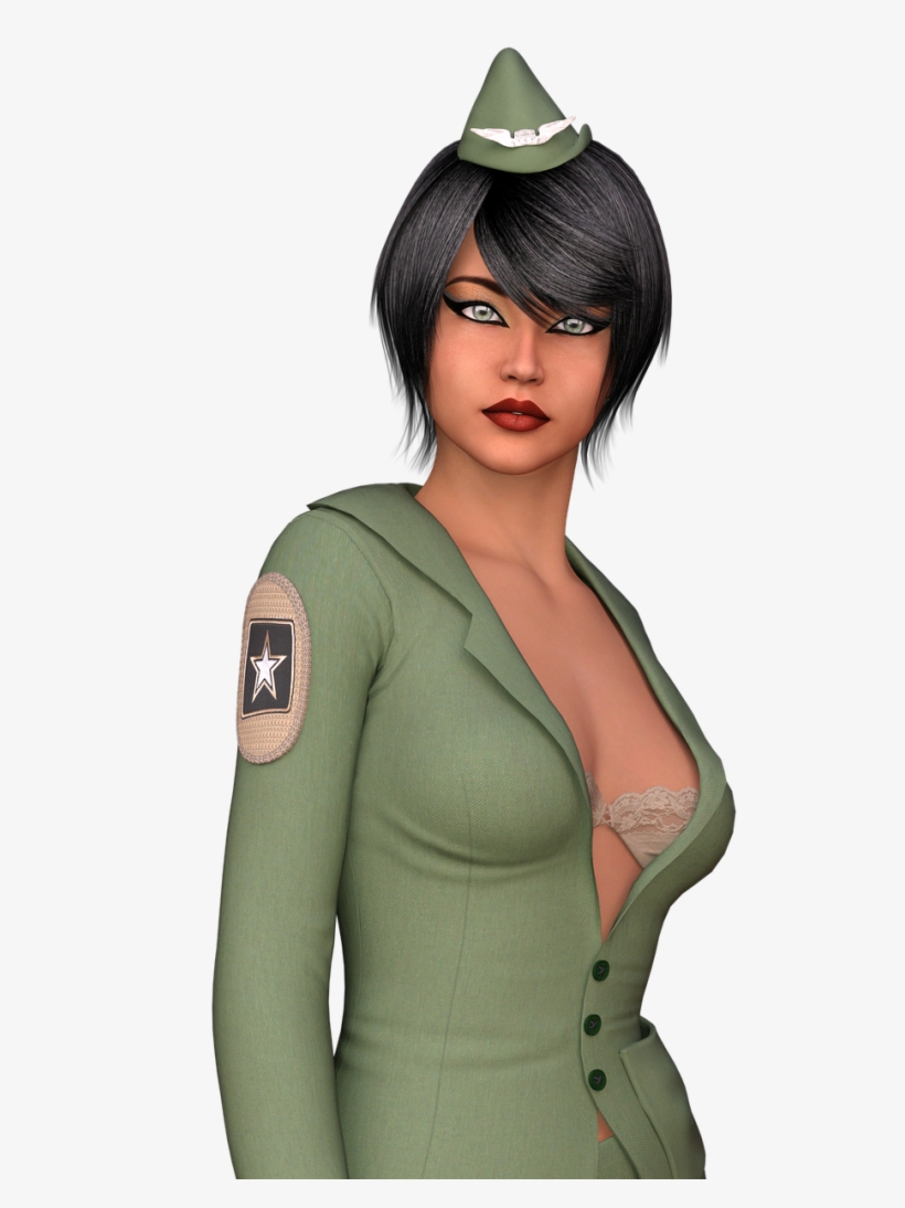 Woman Young Young Woman - Soldier, transparent png #4205241