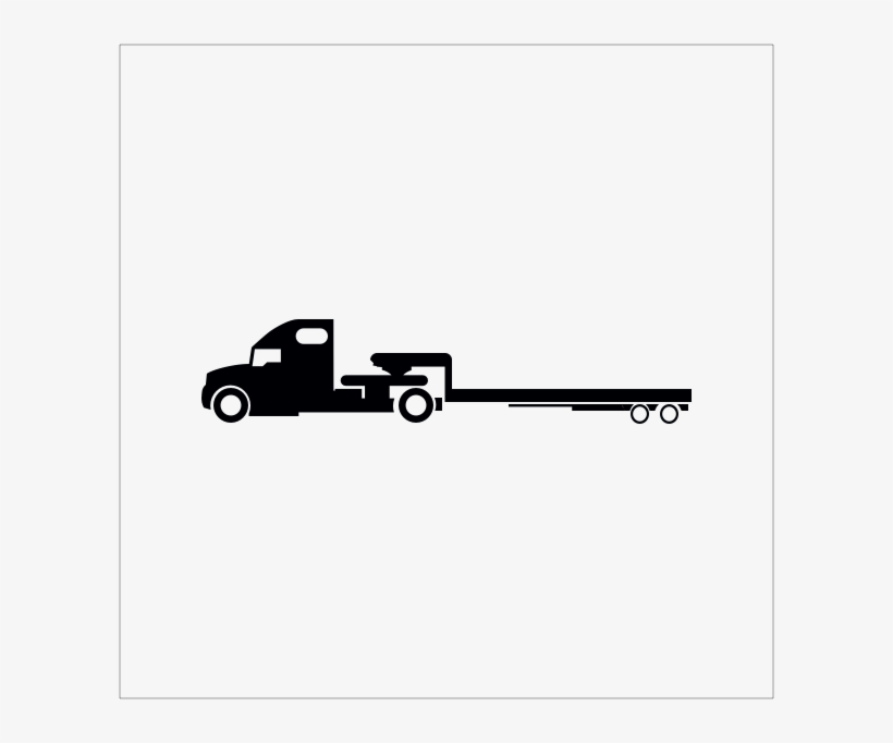 Flatbed - Lowboy, transparent png #4205410