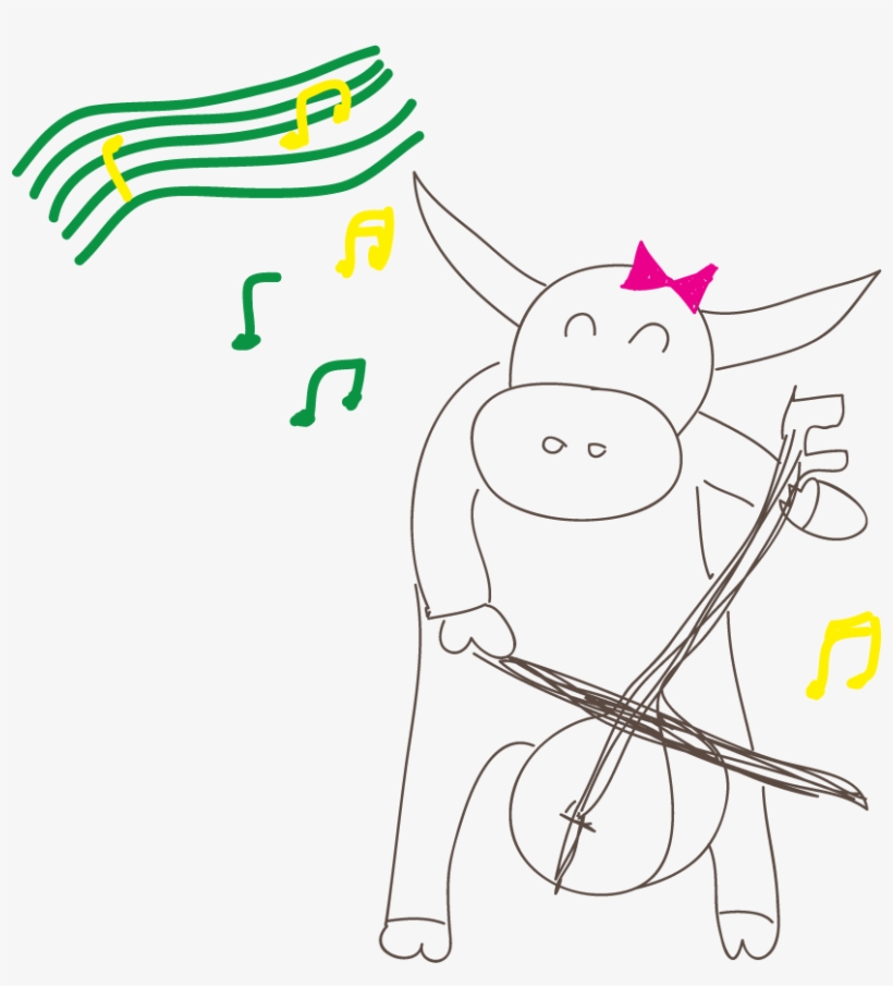 Playing A Fiddle To A Water Buffalo - Cartoon, transparent png #4205711