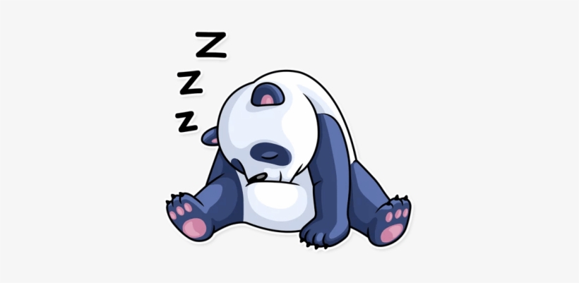 Zzz Panda Sleep Sleepy - Cartoon, transparent png #4205948