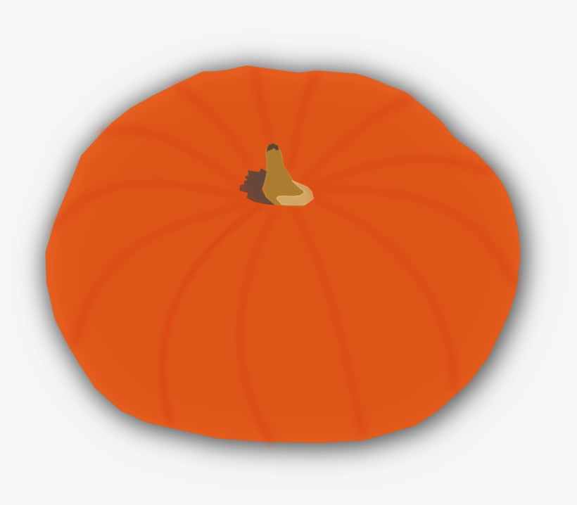 Drawing Of Big Orange Pumpkin - Pumpkin, transparent png #4206408