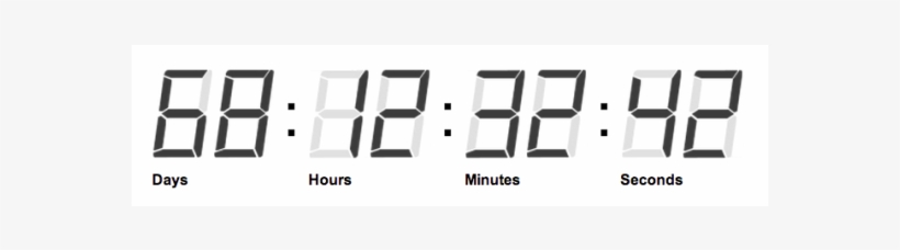 Flexible Configuration - Digital Countdown Clock Png, transparent png #4206499