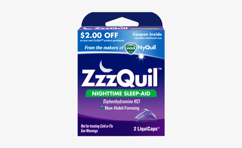 Zzzquil Nightime Sleep Aid - Zzz Quil, transparent png #4206524