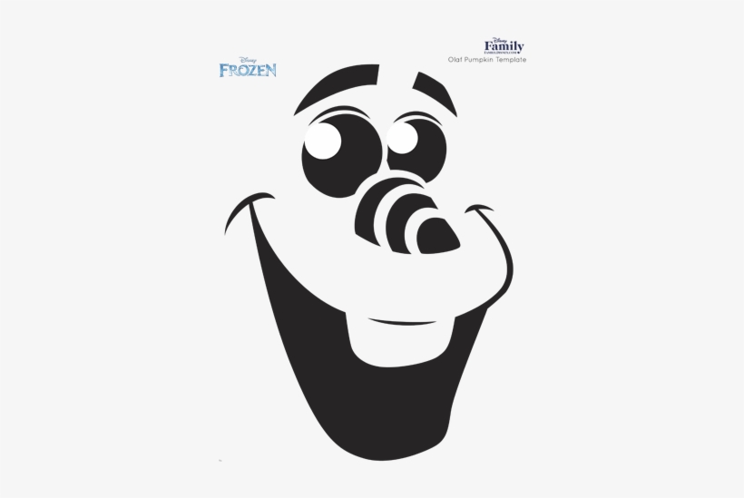 Disney Halloween Pumpkin Carving Template - Olaf Pumpkin Stencil - Free Transparent PNG Download - PNGkey