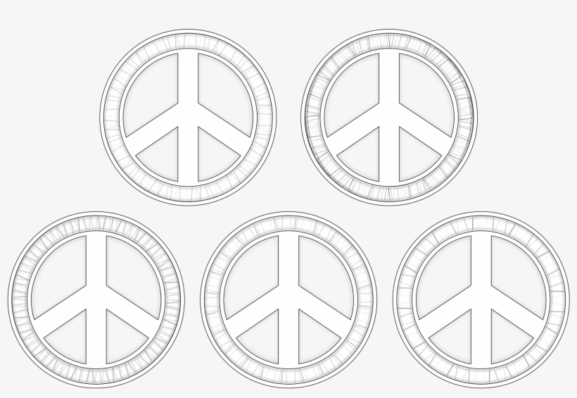 Peace Symbols Black White Line Art Christmas Xmas Peace, transparent png #4206929