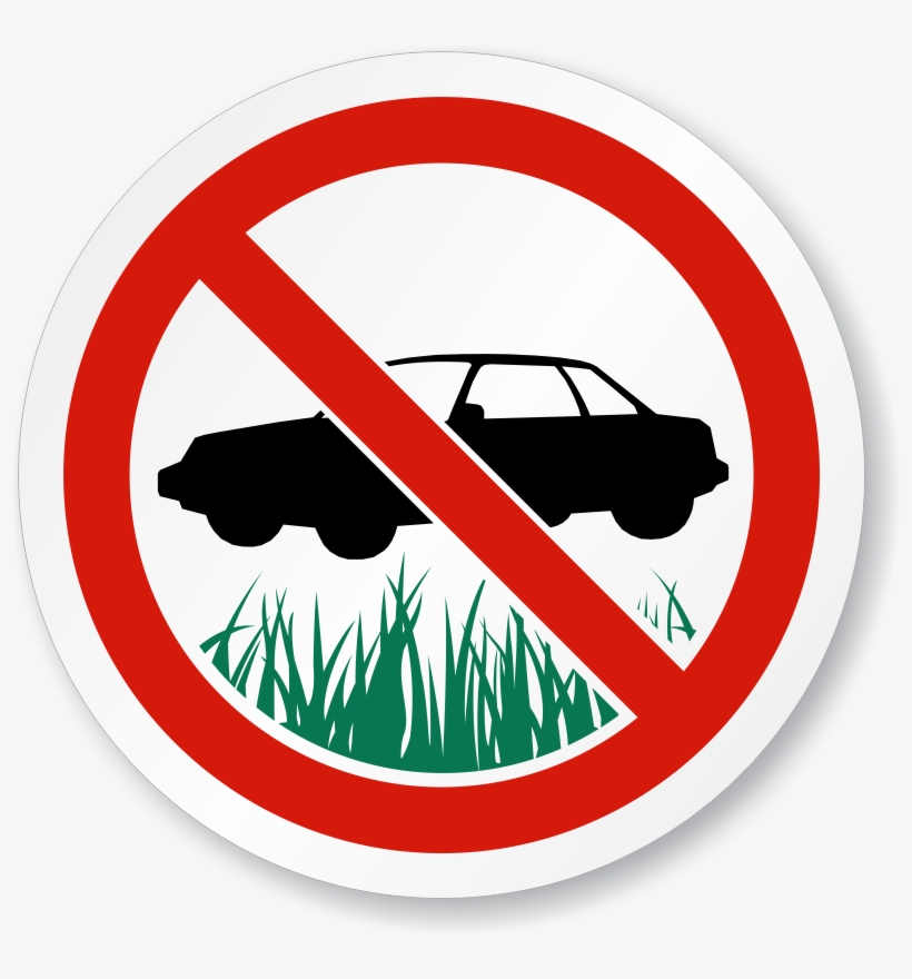 Zoom, Price, Buy - Don T Park On The Grass, transparent png #4207848