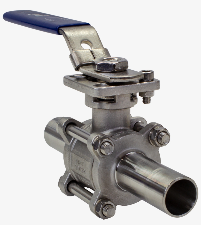Flow , 3 Piece Stainless Steel Ball Valve, transparent png #4207942