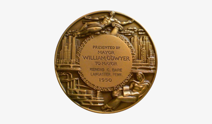 Ml-nyc - New York City Bronze Medallion, transparent png #4207966
