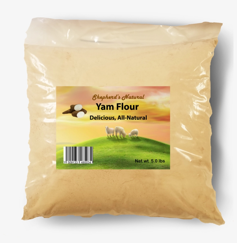 Yam Flour /elubo 5 Lb / 80 Oz Bag By Shepherd's Natural - White Garri 2 Lb / 32 Oz Bag, transparent png #4208444