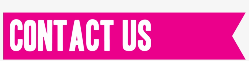 Contactusbanner - Pink Contact Us Banner, transparent png #4208744