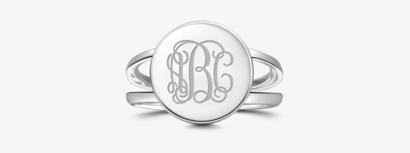 Anel Gravável De Lei Prata - Monogram Rings Soufeel Personalised Engravable Ring, transparent png #4208775