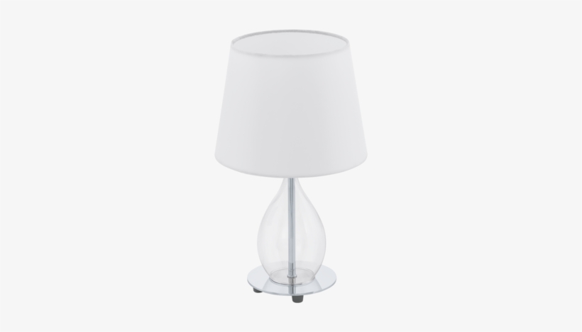 Lámpara De Mesa Pantalla Blanca / Gris - Eglo Lighting 94682 Rineiro Table Lamp Chrome, transparent png #4209179
