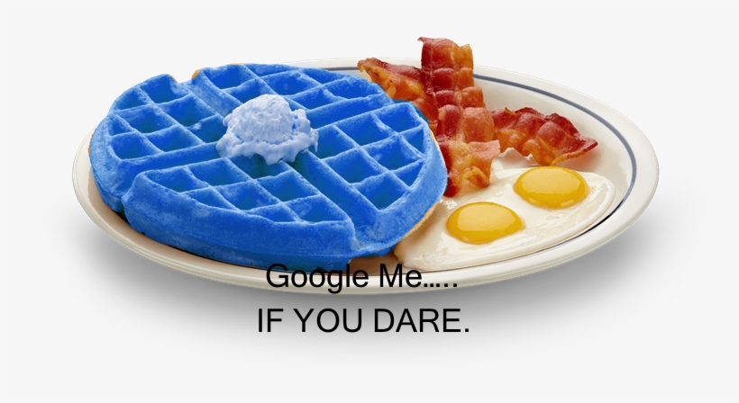 Blue Waffle Combo - Waffles Con Huevo Y Tocino, transparent png #4209180
