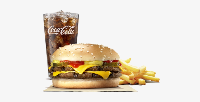Bk Double Cheese Burger - Coca Cola, transparent png #4209737