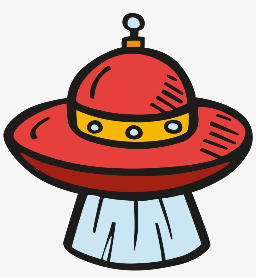 Download Svg Download Png - Cartoon Alien Ship, transparent png #4210045