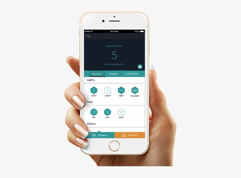 Smart Home Cubical Home Automation India Home Automate - Mockup Iphone Hand Png, transparent png #4210069