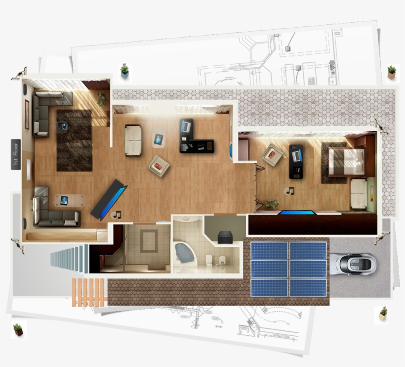 An Error Occurred - 3d Floor Plan, transparent png #4210154
