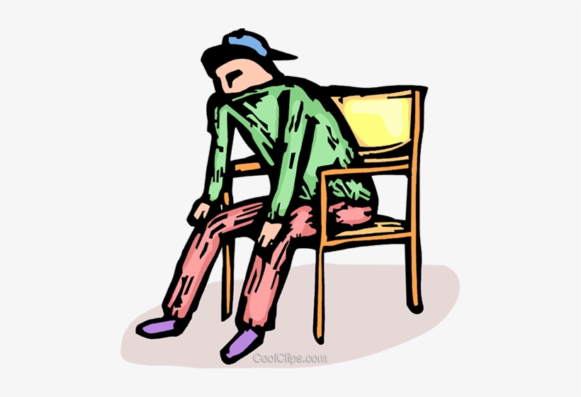 Persona Seduta Su Una Sedia Immagini Grafiche Vettoriali - Pessoa Sentada Na Cadeira Png, transparent png #4210573