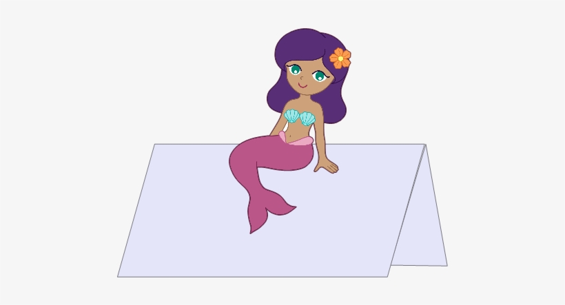 Here And Example Of The Type Of Place Card I'm Thinking - Transparent Background Mermaid Clipart Png, transparent png #4210575