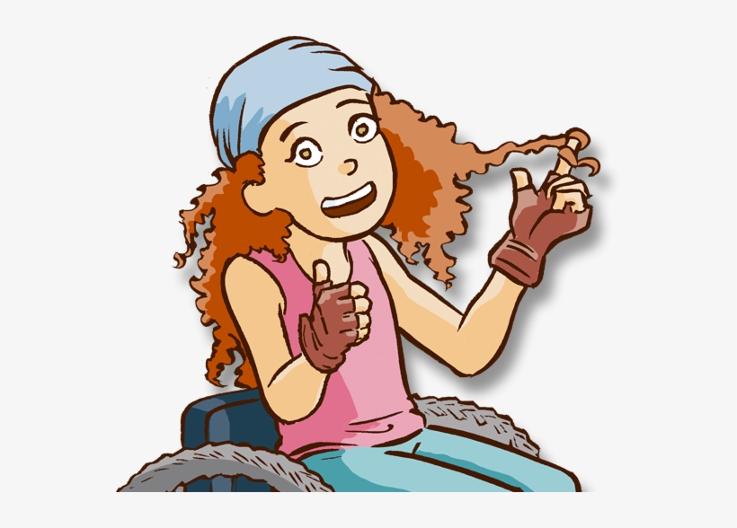 Imagen De Gayle Sentada Afuera - Cartoon, transparent png #4210725