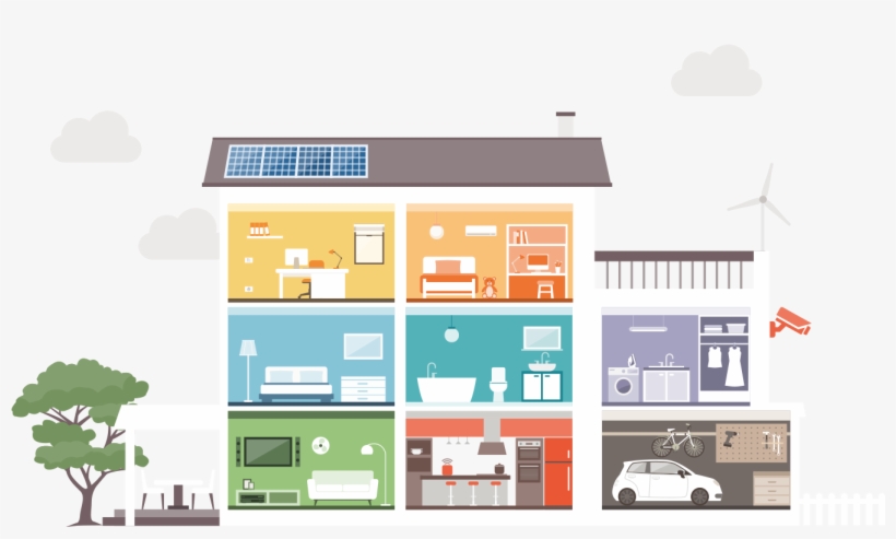 Lighting - Architecture Home Automation Diagram, transparent png #4210815