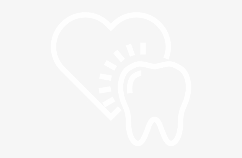 Icon Of A Tooth With A Heart On The Back - Heart, transparent png #4211514