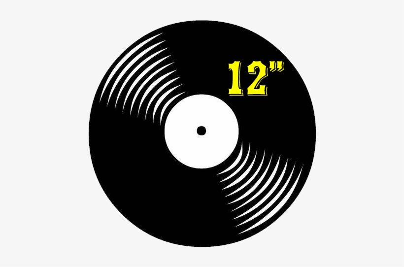 12" - Phonograph Record, transparent png #4212103