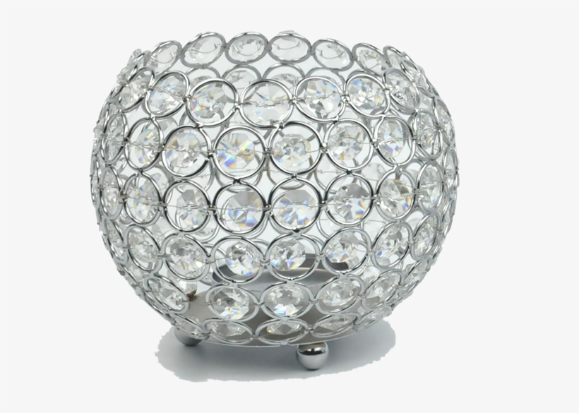 Mini Silver Crystal Votive Candle Holder - Tealight, transparent png #4212372