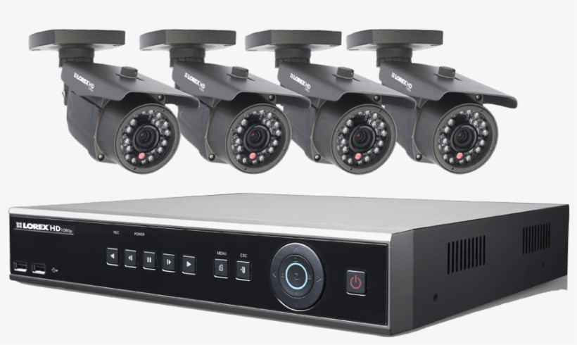 Hd Security Camera System With 4 High Definition Cameras - Cctv Digital Video Recorders, transparent png #4212762