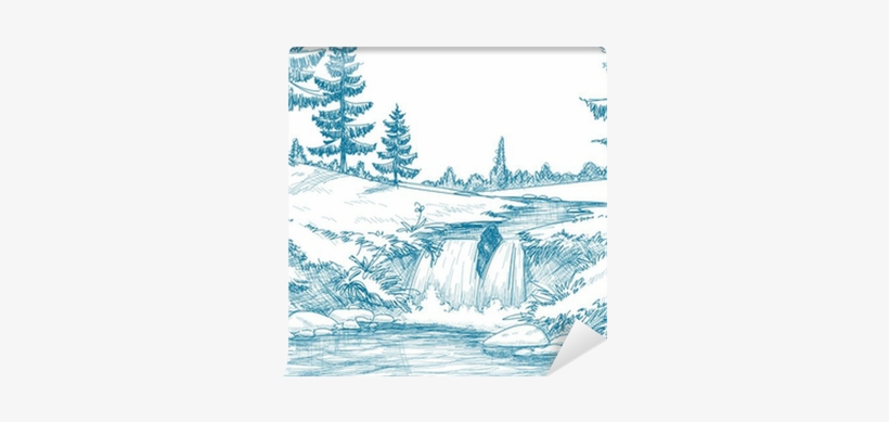 Mountain And River Drawings, transparent png #4212791