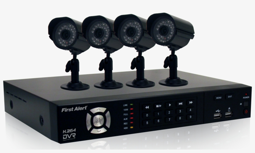 Quick Install Guide - First Alert Pro-dc8810-600 Wired H.264 8-channel 8-camera, transparent png #4212844