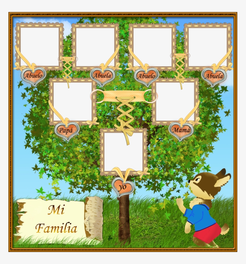 Árbol Genealógico ~ E E B Profª - Family Frame Photoshop, transparent png #4213453