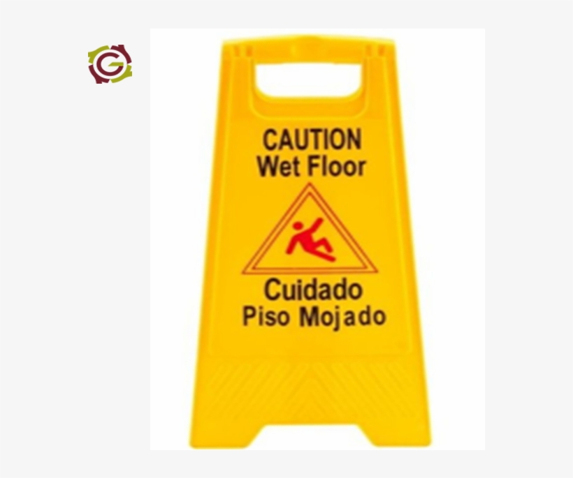 China Supply A Shape Yellow Plastic 63cm Floor Sign - Caution Wet Floor Cuidado Piso Mojado, transparent png #4213916