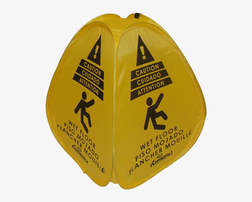 Four-sided - Continental Electric Wet Floor Safety Sign, 16in.h, transparent png #4213947