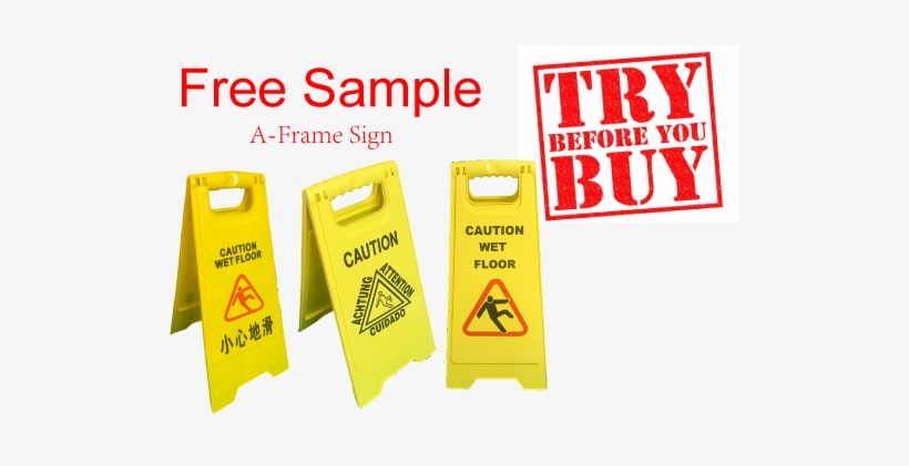 Caution Wet Floor Sign Pfsnm-700 - Reference, transparent png #4214056