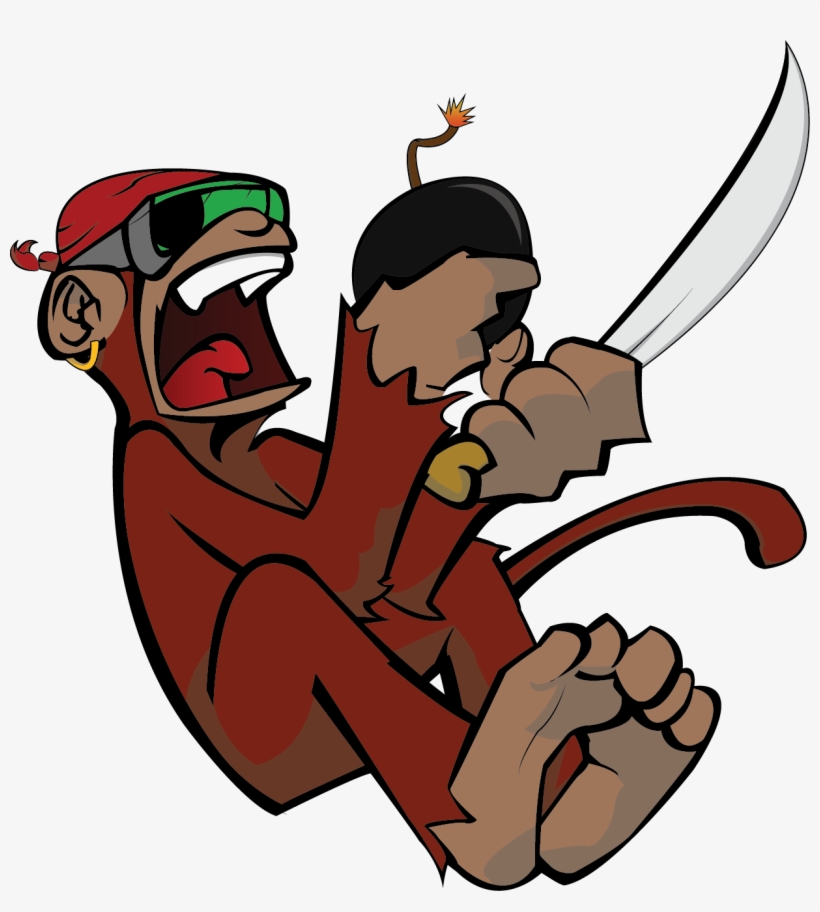 Monkey - Cartoon, transparent png #4214244
