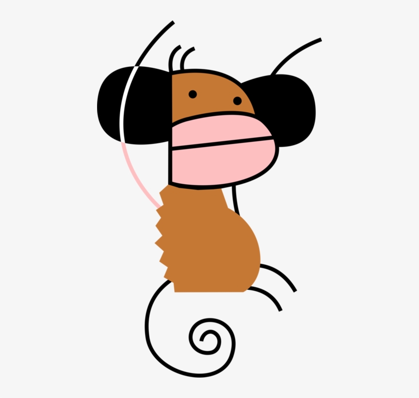 Vector Illustration Of Chimpanzee Primate Monkey Ape - Illustration, transparent png #4214286