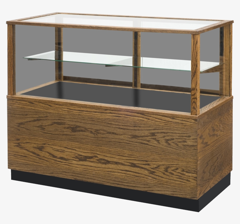 Contemporary Half Vision Retail Display Case With Storage - Display Case, transparent png #4214621