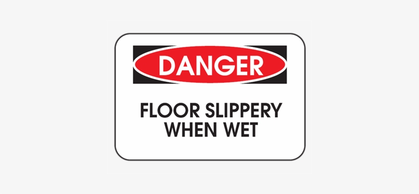 Slippery When Wet Sign Png Download - Men Working Ahead Sign, transparent png #4214697