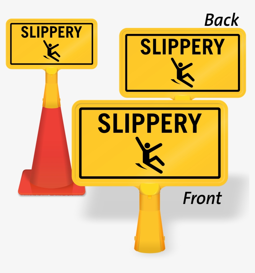 Slippery When Wet Signs, Wet Floor Signs - Slow Down Kids Playing Sign, transparent png #4214881