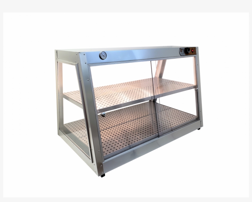 Heatmax 44x26x28 Commercial Two Shelve Double Slanted - Food Warmer, transparent png #4215246