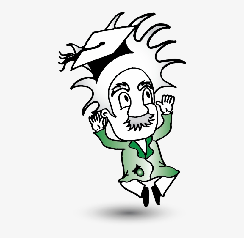 Einstein Graduation - Cartoon, transparent png #4215291