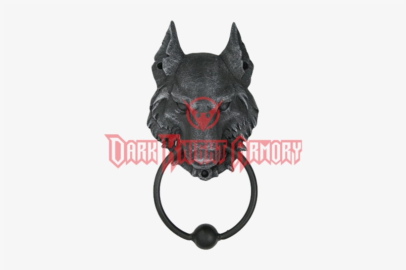 Wolf Gargoyle Door Knocker Dragon Cross Wall Plaque Gothic Decor